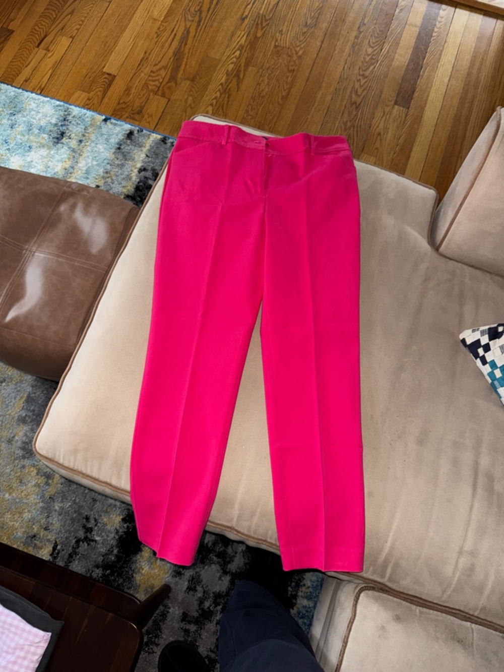 Talbots Hot Pink Cropped Pants